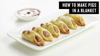 How To Make Pigs In Blanket with pastry [upl. by Ijat]