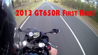 2013 Hyosung Gt650r First Ride [upl. by Iver]