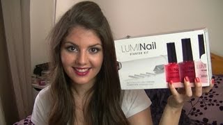 Athome Gel Nail Polish Kit First impressions  demo of LUMI Nails [upl. by Haig]