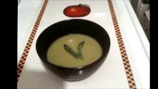 Recipe Quick Asparagus Soup February 13 2014 [upl. by Suivatra]