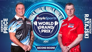 PDC World Grand Prix 2023 Round 2 Gerwyn Price vs Krzysztof Ratajski 2023 10 04 HUN [upl. by Yenial]