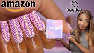 Testing Beetles polygel   Amazon polygel kit unboxing [upl. by Gherardo]