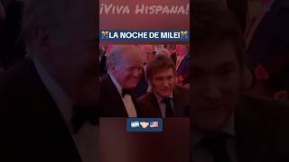 LA NOCHE DE MILEI donaldtrump milei stallone estadosunidos us libertad [upl. by Arema]