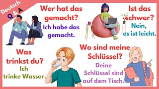 Meistere Deutsch mit diesen 100 wesentlichen Fragen und Antworten  Lerne Deutsch mit Spaß [upl. by Yxor]