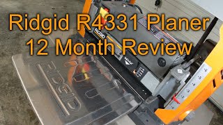 Ridgid R4331 Planer 12 Month Review [upl. by Analle]