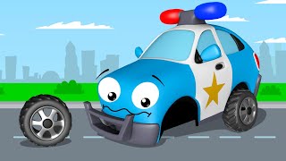 Voiture de police pour enfants  Dessin animé en français  Voitures pour bébés [upl. by Buote]