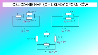 Obliczanie napięć układy oporników [upl. by Porte457]