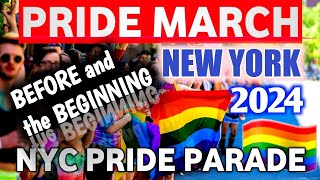 🌈 NYC PRIDE MARCH 2024 Before and the Beginning 🏳️‍🌈 LIVE NYC Pride Parade 2024 🏳️‍⚧️ [upl. by Fredrika]