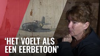 Muurtekeningen van Spitfires uit WO II ontdekt [upl. by Ianteen]