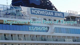 Norwegian Jewel Departure 112424 [upl. by Nayrda]