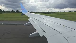 Tui 737 Max GTUML take off from Birmingham to Paphos [upl. by Hyacinthia]