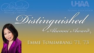 2014 Distinguished Alumni Awards Emme Tomimbang [upl. by Goth]