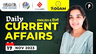 17 November Current Affairs 2023  Daily Current Affairs  Current Affairs Today [upl. by Min]