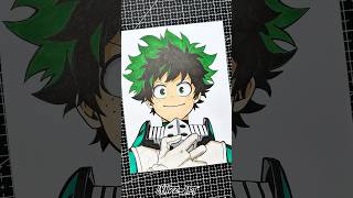 Drawing Izuku Midoriya aka Deku of My Hero Academia 🔥 shorts animedrawing myheroacademia [upl. by Etnoj454]