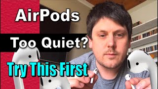 Apple AirPods Too Quiet Try this [upl. by Christyna176]