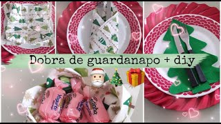 Aprenda como fazer uma dobradura de guardanapo de árvore de Natal  We Share Ideas Little Secrets [upl. by Dahlia]