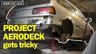 Honda Accord Aerodeck rusty wheel arch repair part 2 [upl. by Suivatnom]