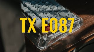 TX E087  Brass Plate  Moyu Black Switch  DMK Ghost Keycap  Sound Test [upl. by Warthman314]