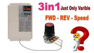 Yaskawa A1000 FWD REV With Potentiometer amp Speed Control [upl. by Mallina]