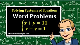 Solving Systems of Equations Word Problems  1 of 2  Expressions amp Equations  Grade 8 [upl. by Alael176]