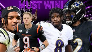 Ravens Vs Bengals Preview  This is STILL a MUST WIN [upl. by Uamak860]