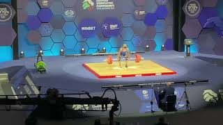 Bozhidar Andreev BUL new European Record and gold medal clean and jerk  mens 73 kg class [upl. by Loutitia325]