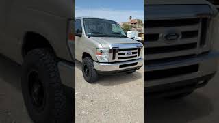 Honest breakdown of an inexpensive Ford Econoline lift that fits a 26575r16 with no cutting fenders [upl. by Diamante680]