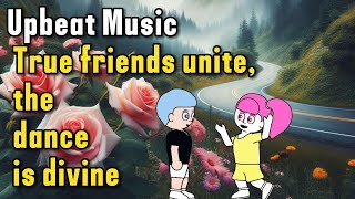 Upbeat Music  True friends unite the dance is divine Full music animation cartoon cute happy [upl. by Nyleak]