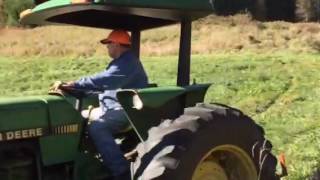 Mowing last hay fields of the season [upl. by Nohtiek511]