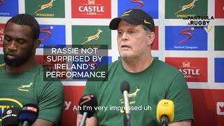 Rassie Erasmus impressed by Irelands performance [upl. by Traggat]