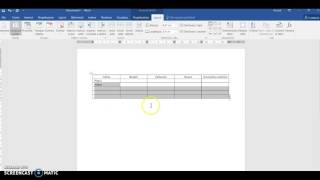 Creare una tabella in word [upl. by Dupre]