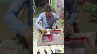 screen printing process  shadi card kaise chhape  shadi card printing business shorts raja [upl. by Dasie]