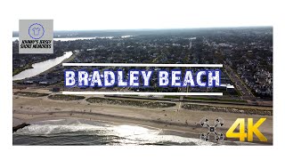 Bradley Beach  New Jersey  4K Drone Footage [upl. by Ellenhoj]