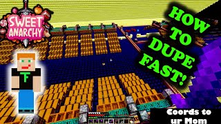 HOW TO DUPE FAST on Minecraft 1182 SweetanarchynetSHOWING PERSONAL STASH setup [upl. by Gilcrest]