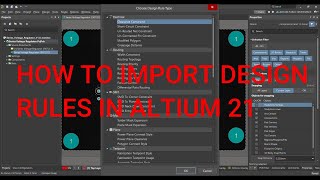 Altium Tutorial 13 How to Import Design rules in Altium 21 with Design Rules Link in Description [upl. by Luigi]