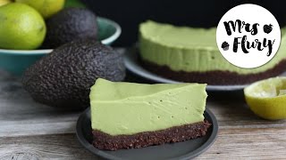 Avocado Cheesecake vegan glutenfrei ohne Zucker  No bake Rezept  Mrs Flury [upl. by Morly]