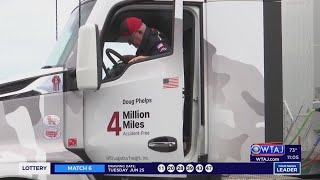 Clearfield County truck driver hits 4 million miles accidentfree milestone [upl. by Cock]