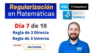 Día 7  Regla de 3 Directa e Inversa  Matemáticas [upl. by Rhodes]