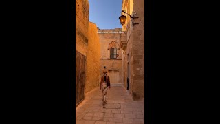 Planning a visit to Mdina its a even more spectacular during goldenhour 🧡✨ [upl. by Brittany]