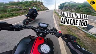 Pure Sound of TVS Apache 1604v  Full Throttle  Gopro Hero 11 [upl. by Bettye]