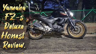 Yamaha FZsFI V3 BS6 Deluxe Honest Review [upl. by Erreipnaej552]