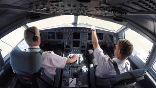 Aer Lingus Cockpit Video  Dublin to Washington  Inaugural IAD Flight [upl. by Ailedamla]