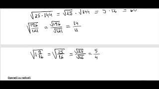Calcule cu radicali [upl. by Cordeelia3]
