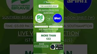 Southern Brave W vs London Spirit W  Pre Match Prediction 24072024 [upl. by Enoyrt]