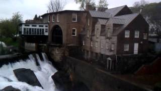 The Ottauquechee River waterfall and Simon Pearce [upl. by Amabelle]