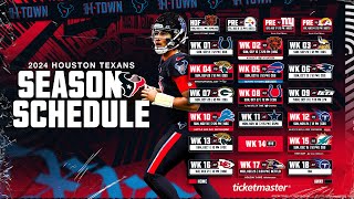 SCHEDULE RELEASE Marc and John break down all the games on a loaded Texans schedule [upl. by Noyar]