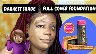 Dermacol Extreme full Cover Foundation Review  Darkest Shade [upl. by Nodnyl523]