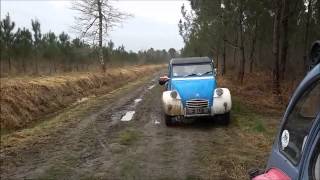 Canéjan 2cv 2x4 Boue et Treuil 2015 [upl. by Mor627]