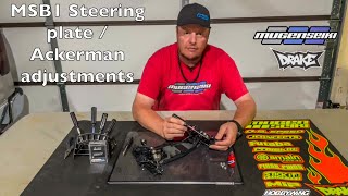 MSB1 Steering plate  Ackerman adjustments [upl. by Creedon]