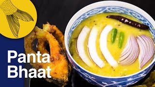 Panta Bhat Recipe  Basi Pakhala or Poita Bhat  Bengali Fermented Rice Congee [upl. by Aerdnak]